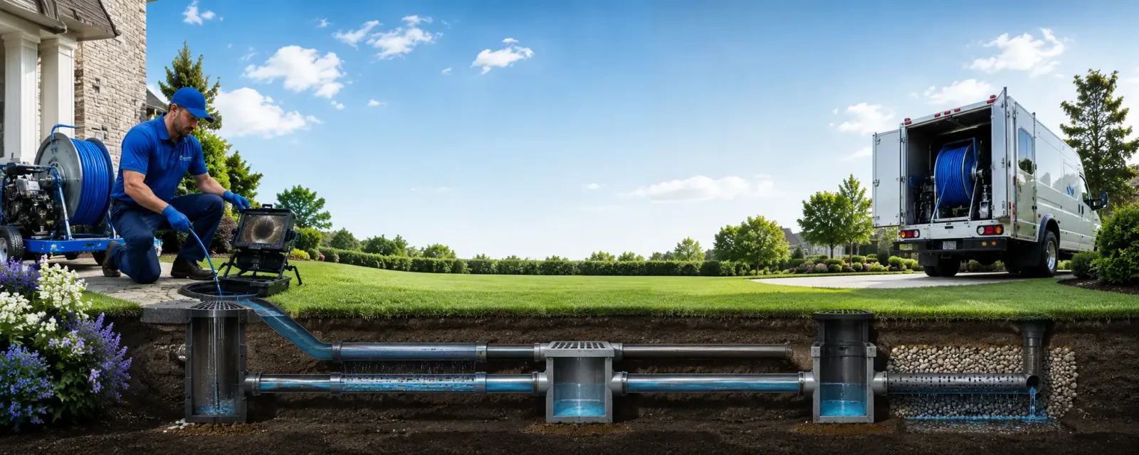 Outdoor drain cleaning information for Caratunk, ME